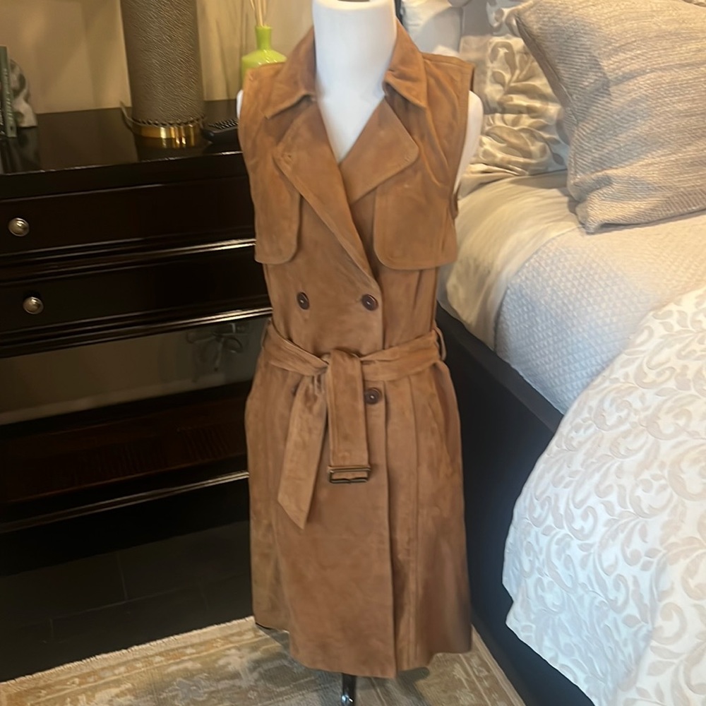 Brown Suede Dress/Vest in XS